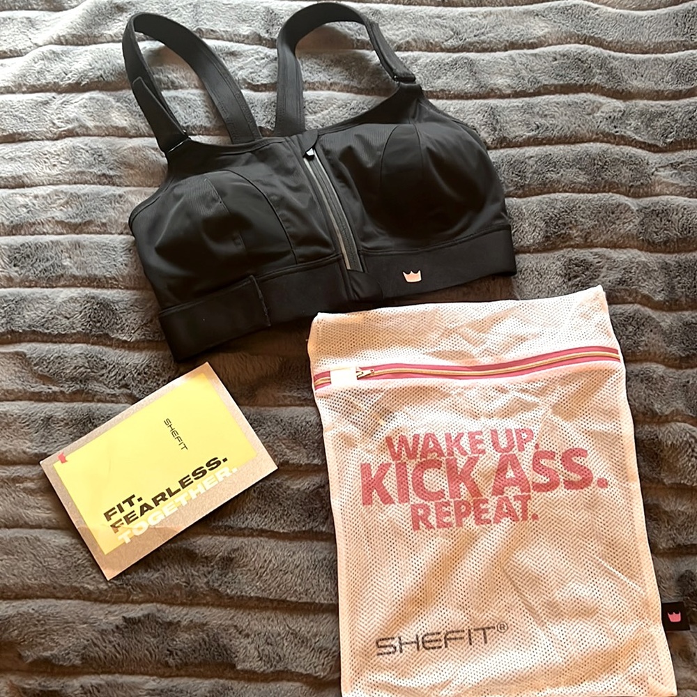 The Ultimate Black SheFit Sports Bra  in size 2Luxe
